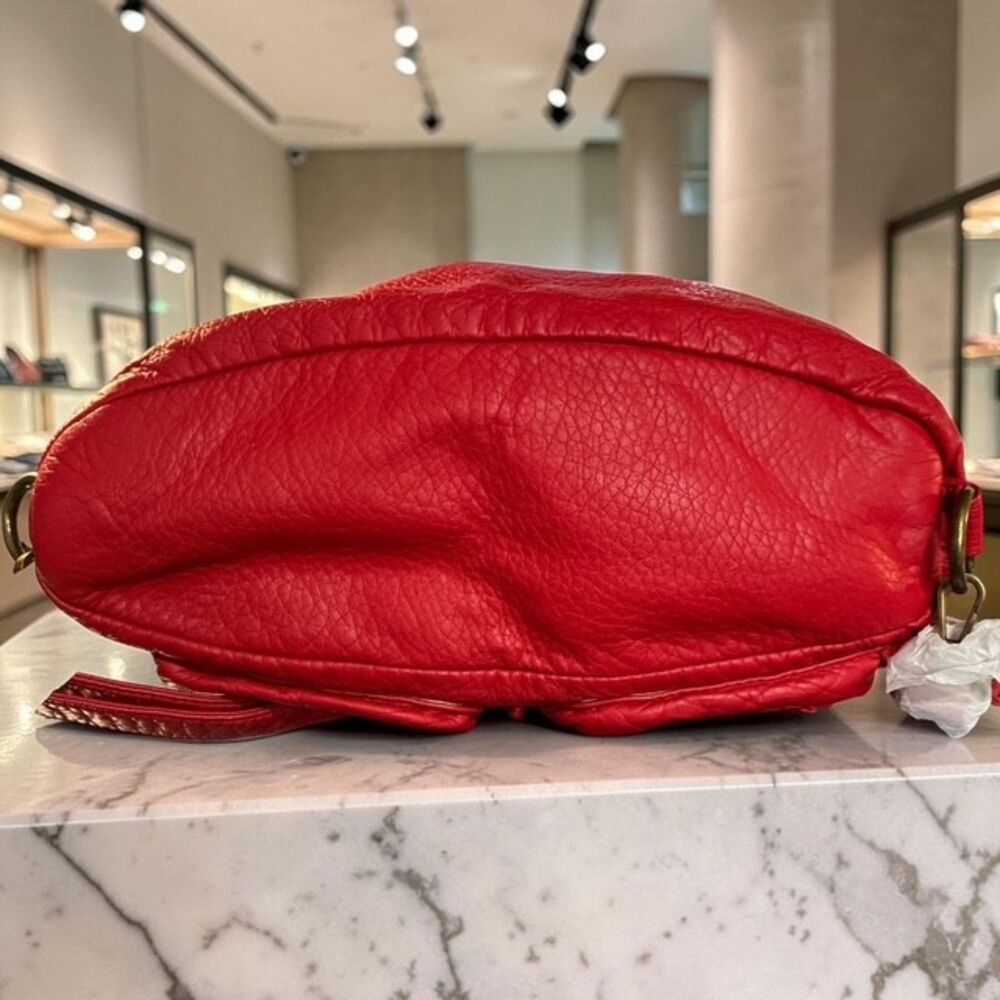 Ampere Creations Red 3-in-1 Convertible Backpack Crossbody Vegan Leather NWT - Picture 3 of 6